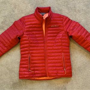 Eddie Bauer women’s microlight down jacket size small. New without tags.